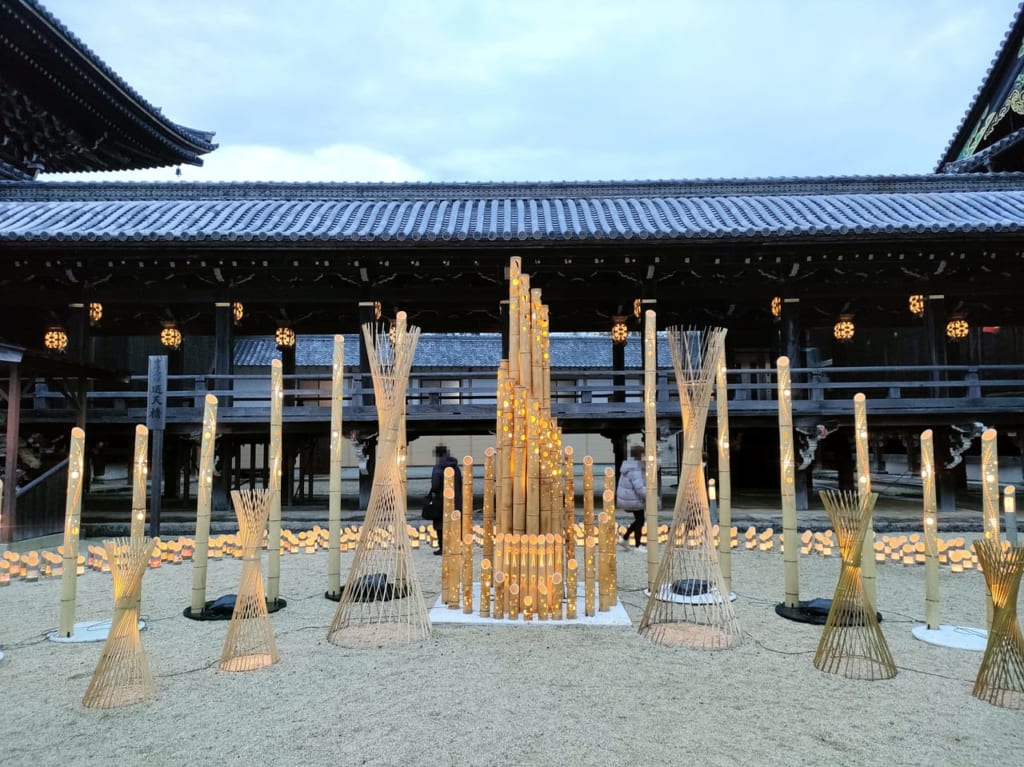 2023年「高田本山専修寺」竹あかり展